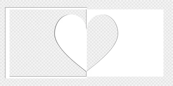 Κάρτα με το σύμβολο της καρδιάς — Διανυσματικό Αρχείο