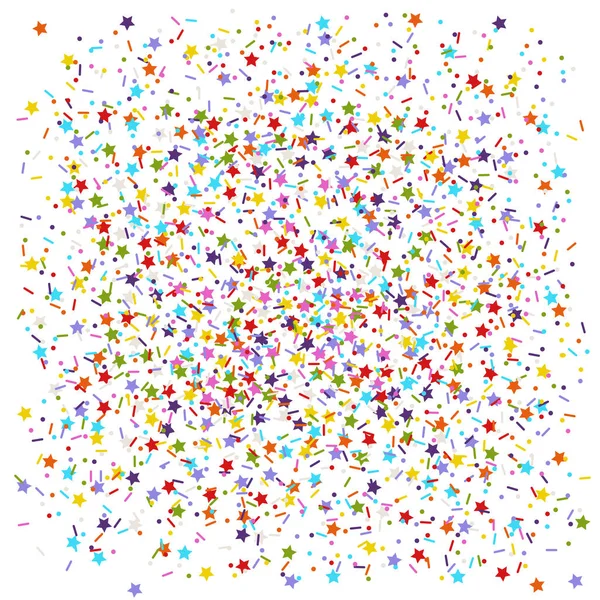 Sprinkles stars, dots and lines — Stock Vector