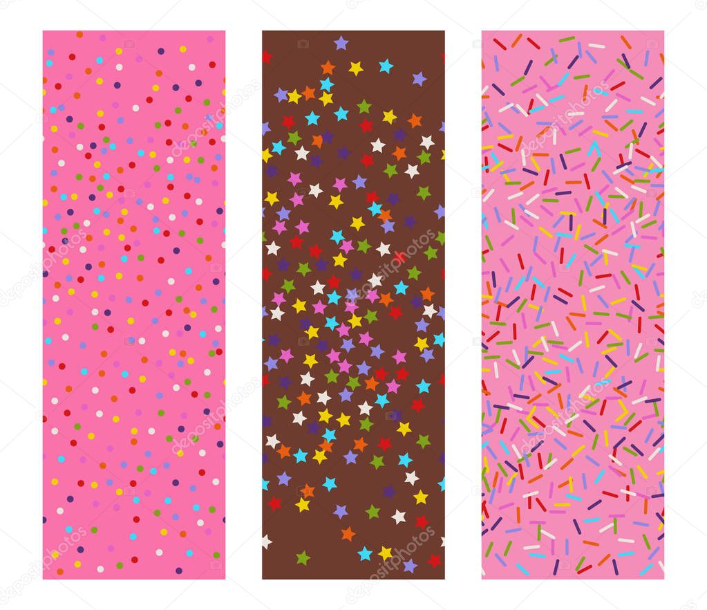 vector sprinkles stars, dots and lines