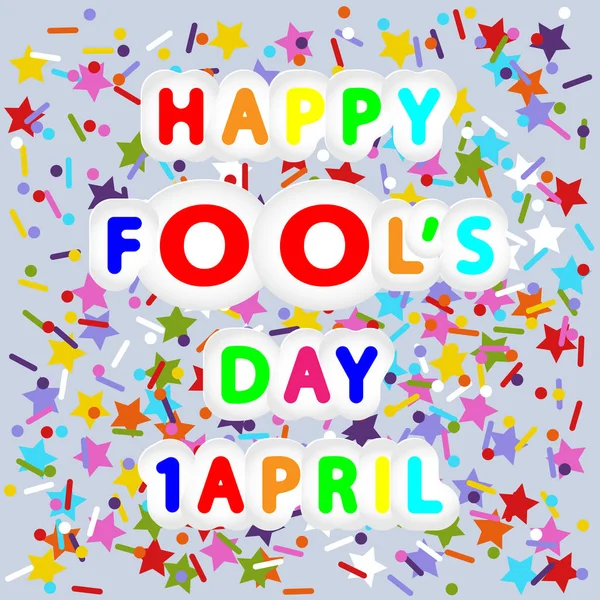 Happy fool's day — Stock Vector