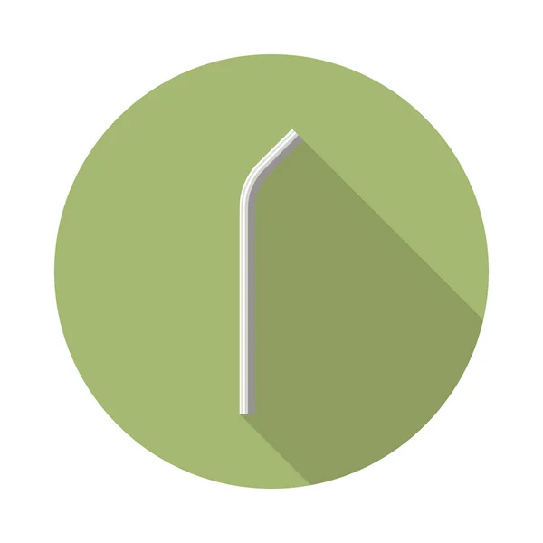 Stainless straw icon — Stock Vector