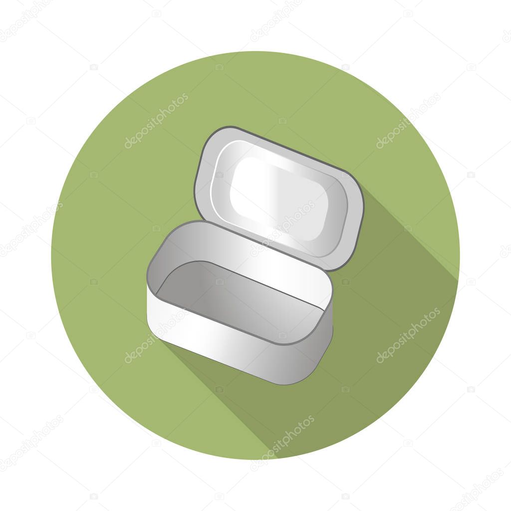 stainless steel food container icon