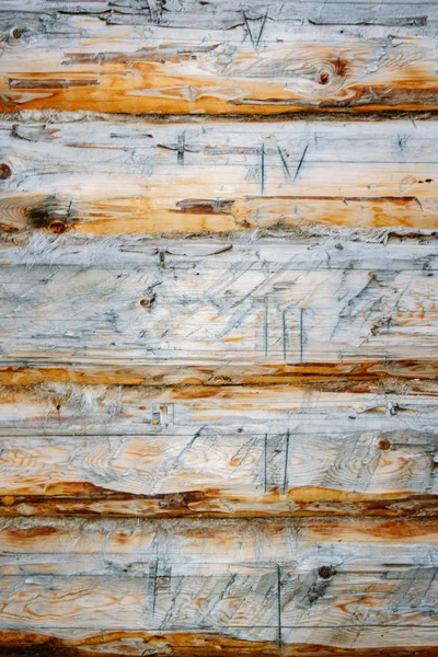 Troncos de madera numerados — Foto de Stock