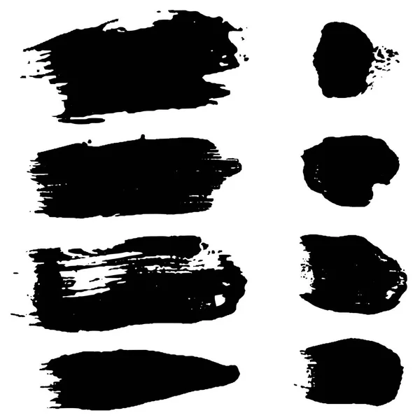 黑色涂片和斑点 — 图库矢量图片
