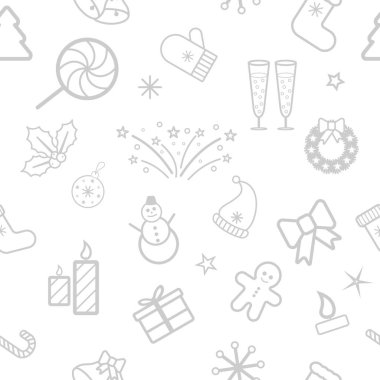 Noel ve yeni yıl kusursuz desen