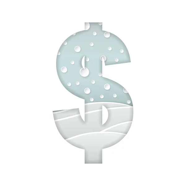 Signe de devise du dollar — Image vectorielle