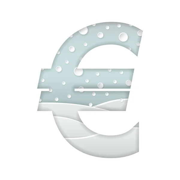 Currency sign of Euro — Stock Vector
