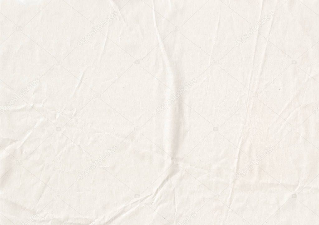 white crumpled kraft paper texture