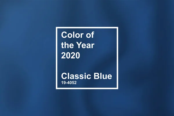 Колір року 2020 класичний синій — стоковий вектор