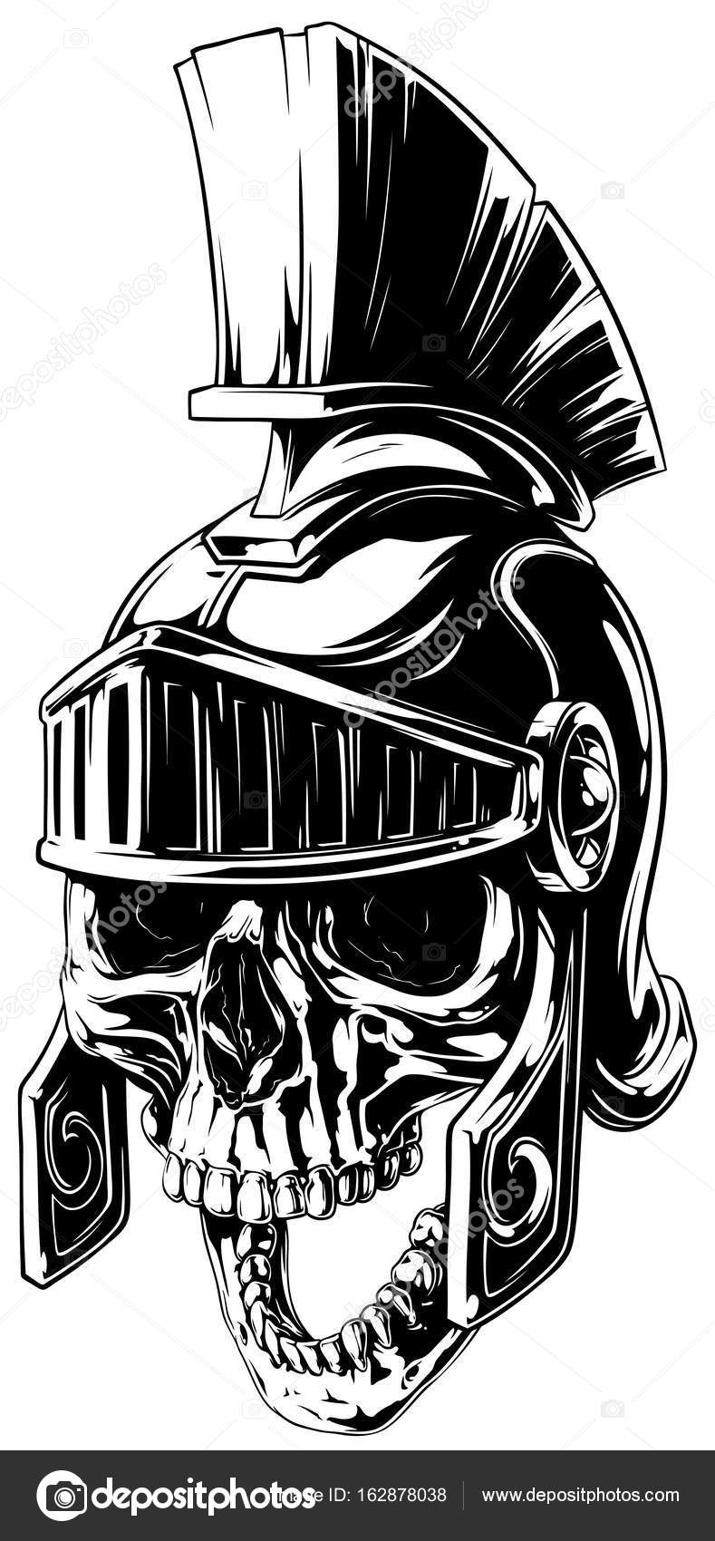 InkoTattoo : Temporary Tattoo | Skull | Helmet Skull - INKOTATTOO