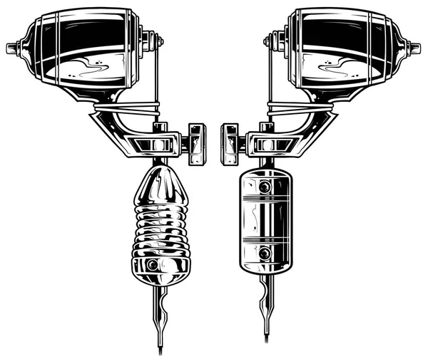 Vector maquina de tatuajes vector de la máquina de tatuaje — Vector