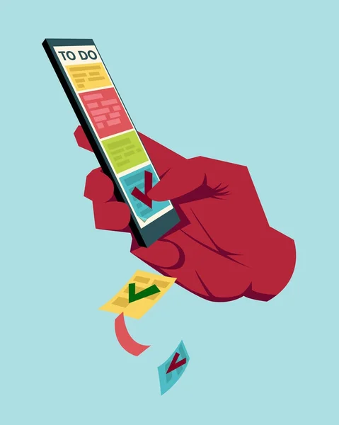 El dokunmak uygulama listesi yapmak için cep telefonunda seçme görev