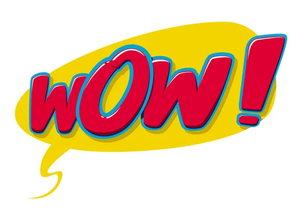 Yazı duygusal metin Wow