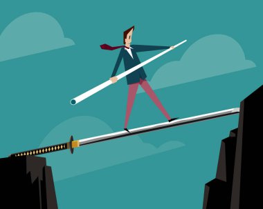 Japon kılıcı Dengeleme adam