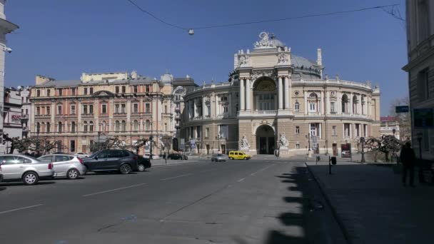 Odessa şehrinde karantina (Ukrayna). — Stok video