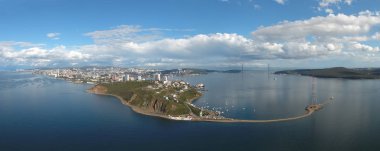 Vladivostok. Panorama. Bölge Egersheld.