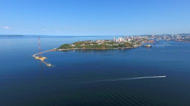 Vladivostok. Panorama. Bölge Egersheld.