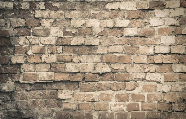 Alte Graue Backsteinmauer Hintergrund — Stockfoto