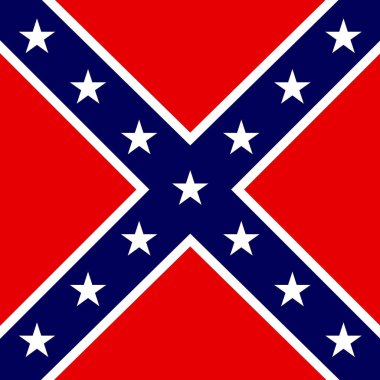 Amerika, yüksek çözünürlüklü 6000x6000px kare varyasyon tarihsel bayrağı Konfedere Devletleri Ulusal bayrağı
