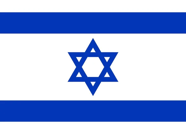 Flaga Republiki Izraela — Zdjęcie stockowe