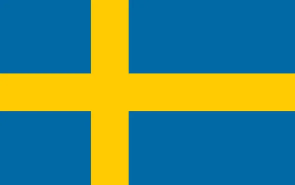 Flag Kingdom Sweden — Stock Photo, Image