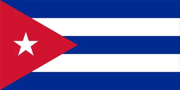 Εθνική Σημαία Της Δημοκρατίας Της Κούβας Διακύμανση Υψηλή Ανάλυση 6000X12000Px — Φωτογραφία Αρχείου