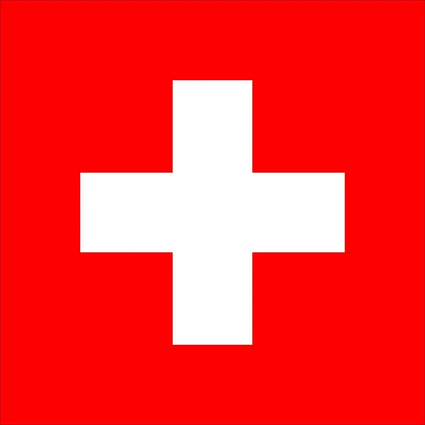 Nationale Vlag Van Zwitserland Hoge Resolutie 6000X6000Px — Stockfoto