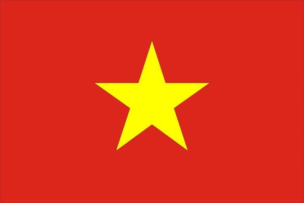 National Flag Republic Vietnam High Resolution 6000X9000Px — Stock Photo, Image