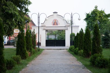 Yeşil park güzel kapı