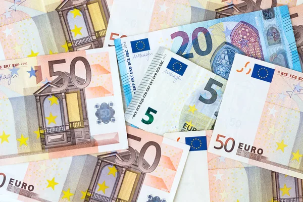 Background of Euro banknotes. Business, finance. — Stock Photo, Image
