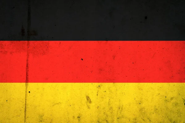 Duitsland Vlag Betonnen Muur Vlaggen Europa — Stockfoto