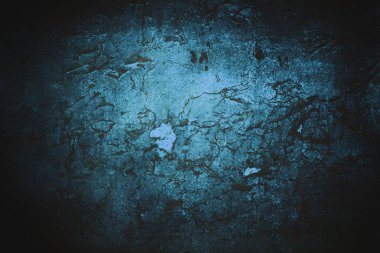 Eski, pejmürde lacivert grunge dokusu. Vignette. Arkaplan Dokuları
