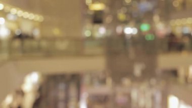 Kalabalık insanlar alışveriş merkezi Hyperlapse bulanık video