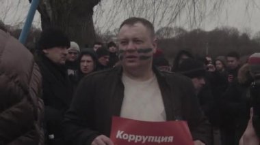 Saint-Petersburg, Rusya, 26 Nisan 2017. Yolsuzluk protesto anti Rus