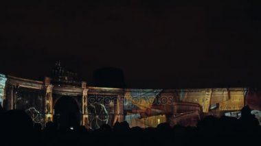 Saint-Petersburg, Rusya Federasyonu-4 Kasım: 3d eşleme. Genel Kurmay bina. Projeksiyon binasında