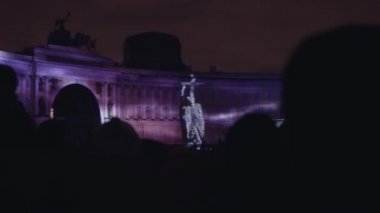Saint-Petersburg, Rusya Federasyonu-4 Kasım: 3d eşleme. Genel Kurmay bina. Projeksiyon binasında