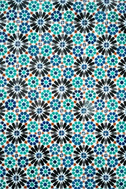 Azulejos geleneksel süslü Portekizce dekoratif mavi renkli fayans
