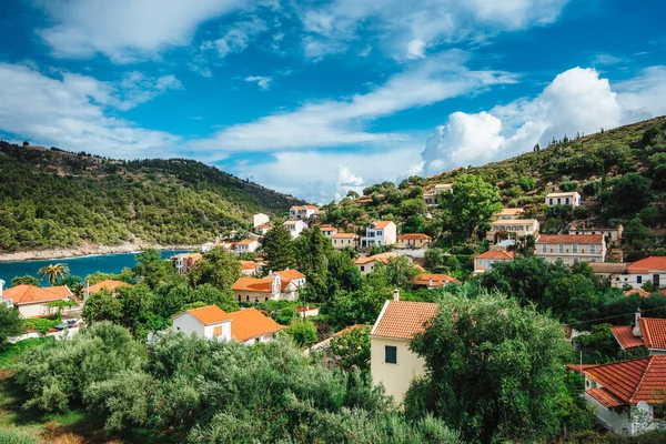 Деревня Ассос, остров Кефалония, Греция — стоковое фото