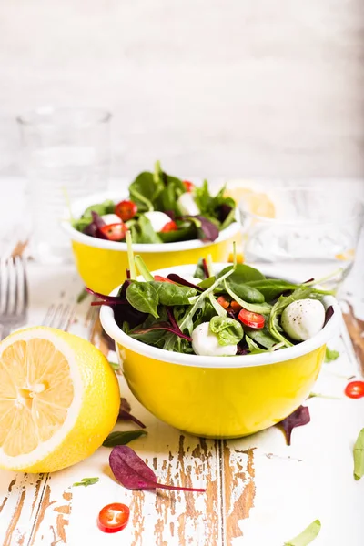 Taze yeşil salata otlar ile — Stok fotoğraf