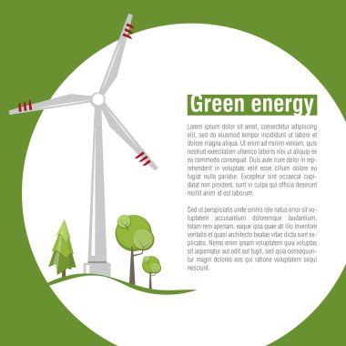 Rüzgar enerjisi. Yeşil enerji. Yenilenebilir enerji. 