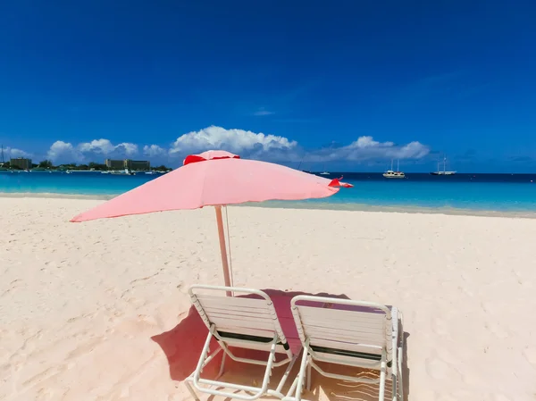 A praia tropical, Barbados, Caribe — Fotografia de Stock