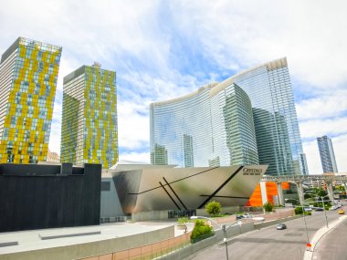 Las Vegas, Amerika Birleşik Devletleri - 05 Mayıs 2016: Las Vegas Strip otel tatil ve casinolar zemin görünümünü yukarıda. Her yıl Las Vegas 39.7 milyondan fazla kişi ziyaret.