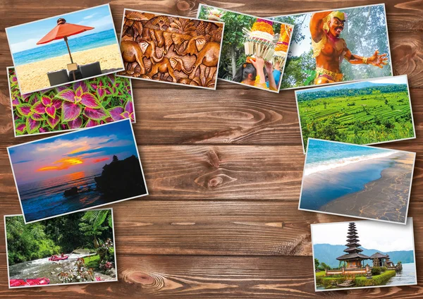 El collage sobre el tema de Bali, Indonesia — Foto de Stock