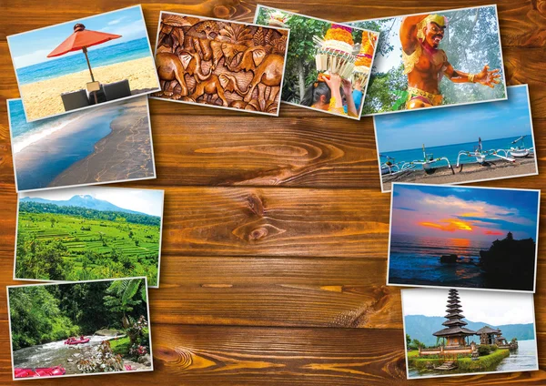 The collage on the theme of Bali, Indonesia — Stock Photo, Image