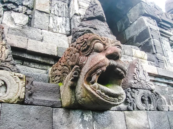 El fragmento del Templo de Borobudur, Java Central en Indonesia —  Fotos de Stock