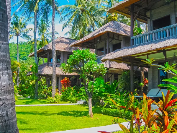 Bali, Indonesië - 13 April 2014: Zicht van villas in Coral Villas — Stockfoto
