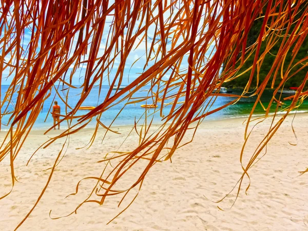 Η τροπική παραλία στην Καραϊβική — Φωτογραφία Αρχείου