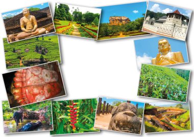 Sri Lanka görüntülerden kolaj