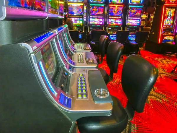 Las Vegas, Förenta staterna - 07 maj 2016: spelautomater i Fremont Casino — Stockfoto