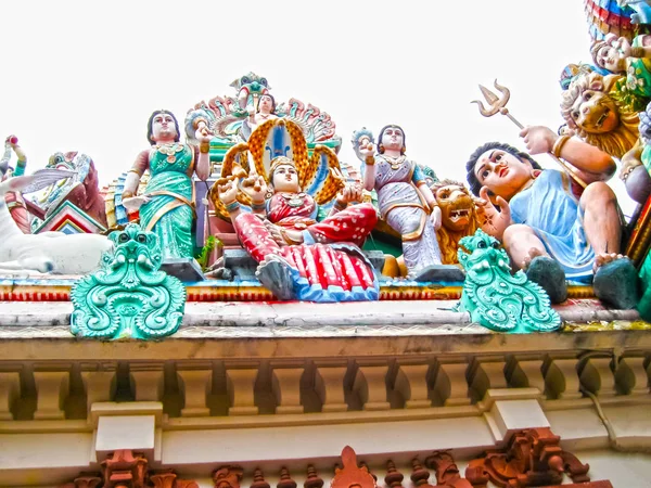 Храм Шри Мариаммана, индус в Сингапуре — стоковое фото
